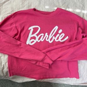 Barbie long sleeve waffle crop
